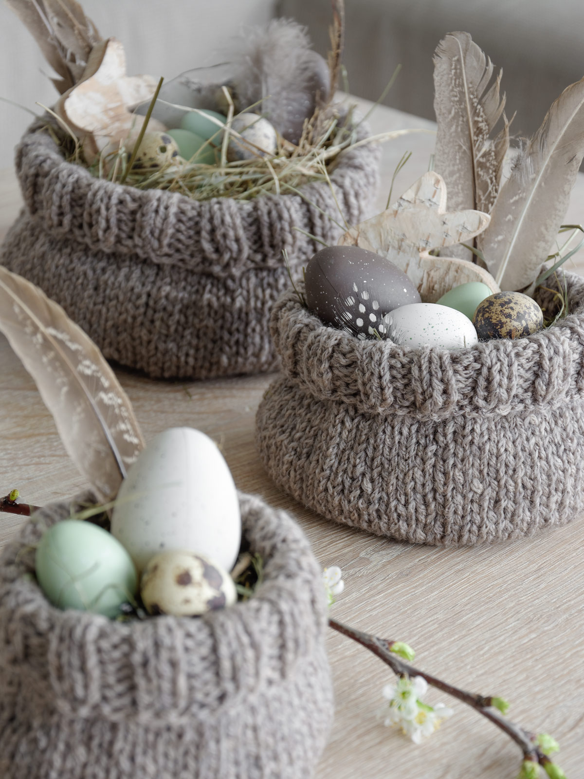 Osterkörbchen selber stricken