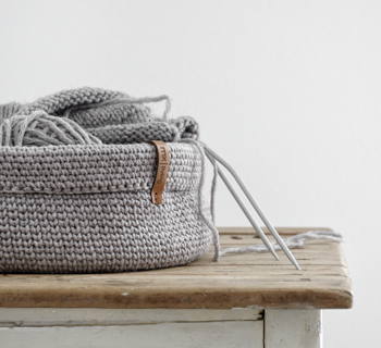 DIY | Anleitung Körbchen im Strickstich häkeln