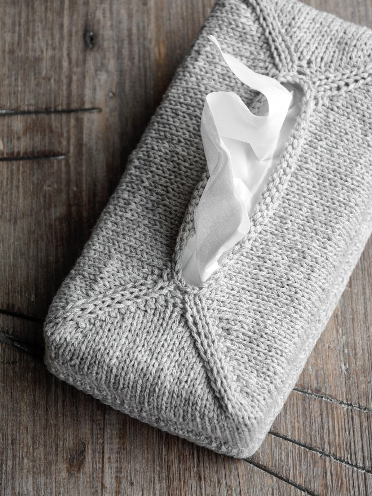 Kosmetiktücherbox stricken