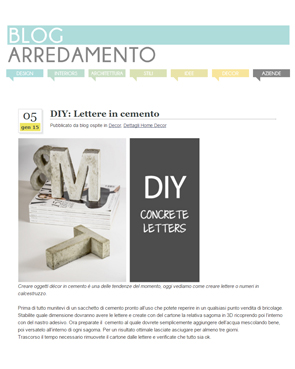 Blog Arredamento 01/2015